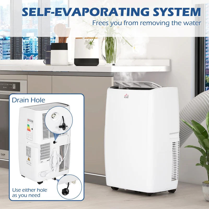 14000 BTU Air Conditioning Unit, 3-in-1 Portable Cooling Fan with Remote, Window Kit, 40m2
