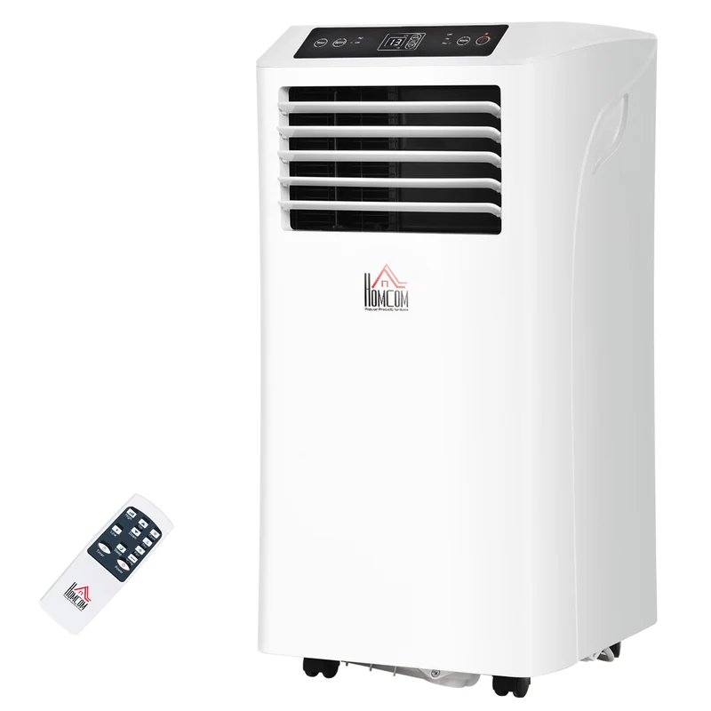 8000 BTU Mobile Air Conditioner w/ Cooling & Dehumidifier for Room up to 344 Sq. ft, White