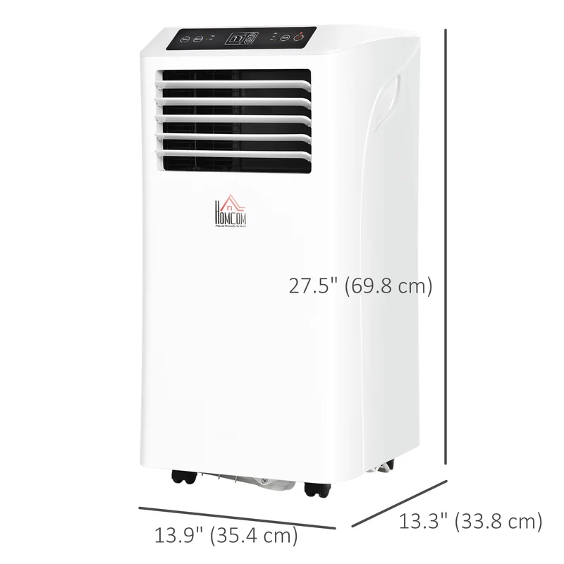 8000 BTU Mobile Air Conditioner w/ Cooling & Dehumidifier for Room up to 344 Sq. ft, White