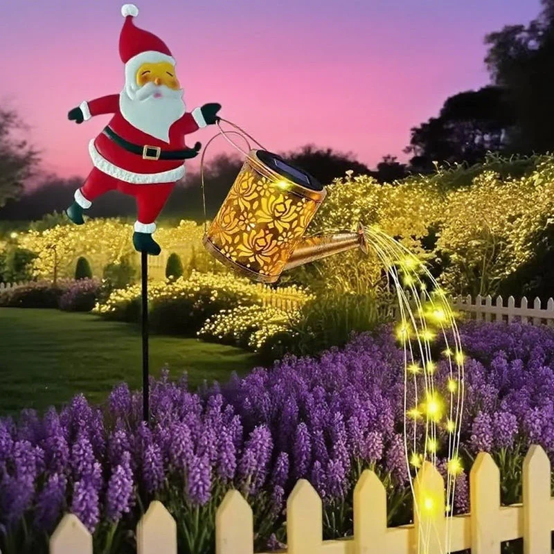 🎅 50% RABATT JETZT! ✨ Solarbetriebene Gartenleuchte mit Weihnachtsmannmotiv - 16 Farbmodi mit IP44 Wasserschutz für Festliche Außendekoration 🌟🔋
