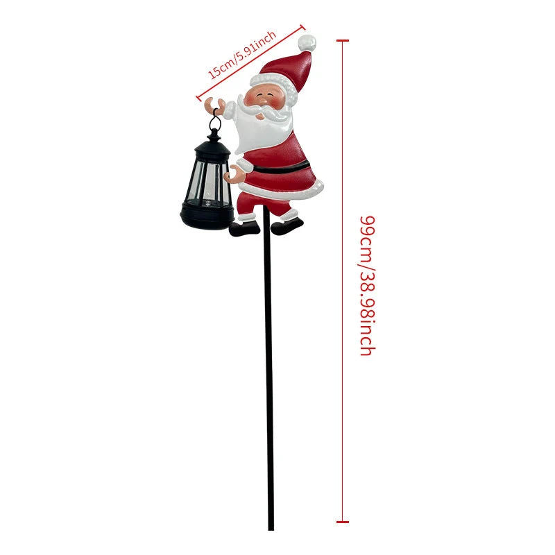 🎅 50% RABATT JETZT! ✨ Solarbetriebene Gartenleuchte mit Weihnachtsmannmotiv - 16 Farbmodi mit IP44 Wasserschutz für Festliche Außendekoration 🌟🔋