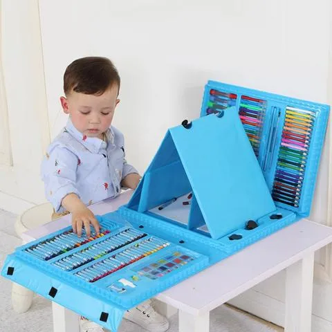 🔥Deluxe 6-in-1 Kreativ-Kunstset 🧑‍🎨 (Ideales Geschenk für Kinder) Jedes Kind ist ein Künstler!