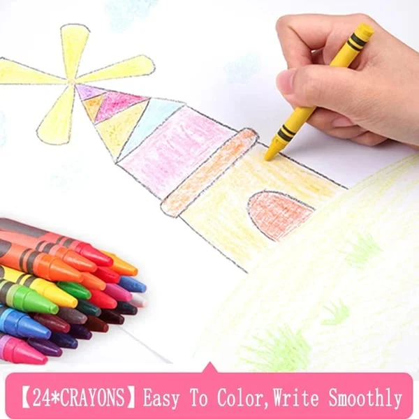 🔥Deluxe 6-in-1 Kreativ-Kunstset 🧑‍🎨 (Ideales Geschenk für Kinder) Jedes Kind ist ein Künstler!