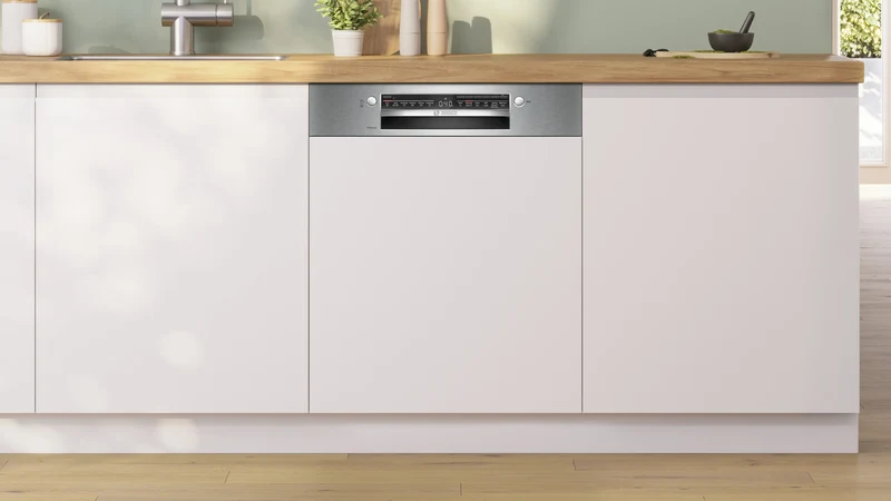 Bosch Series 2 60CM Semi integriert Standard Geschirrspüler - Brushed Steel | SMI2HTS06G