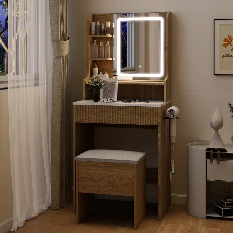 Schminktisch LED Spiegel Kosmetiktisch Tisch Schlafzimmer