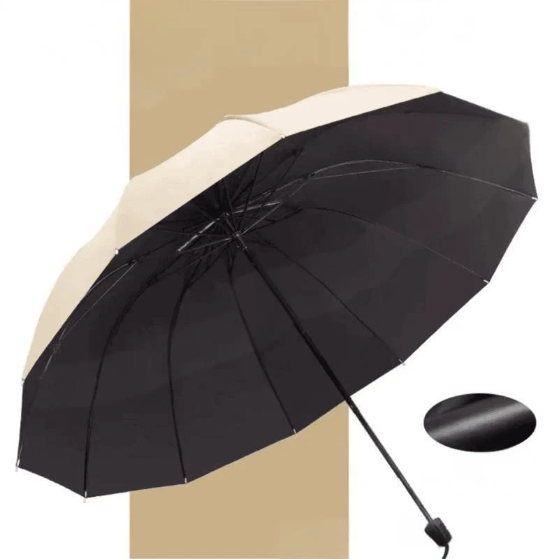 🌂55% Rabatt🔥Großer faltbarer Regenschirm mit 12 windfesten Speiche
