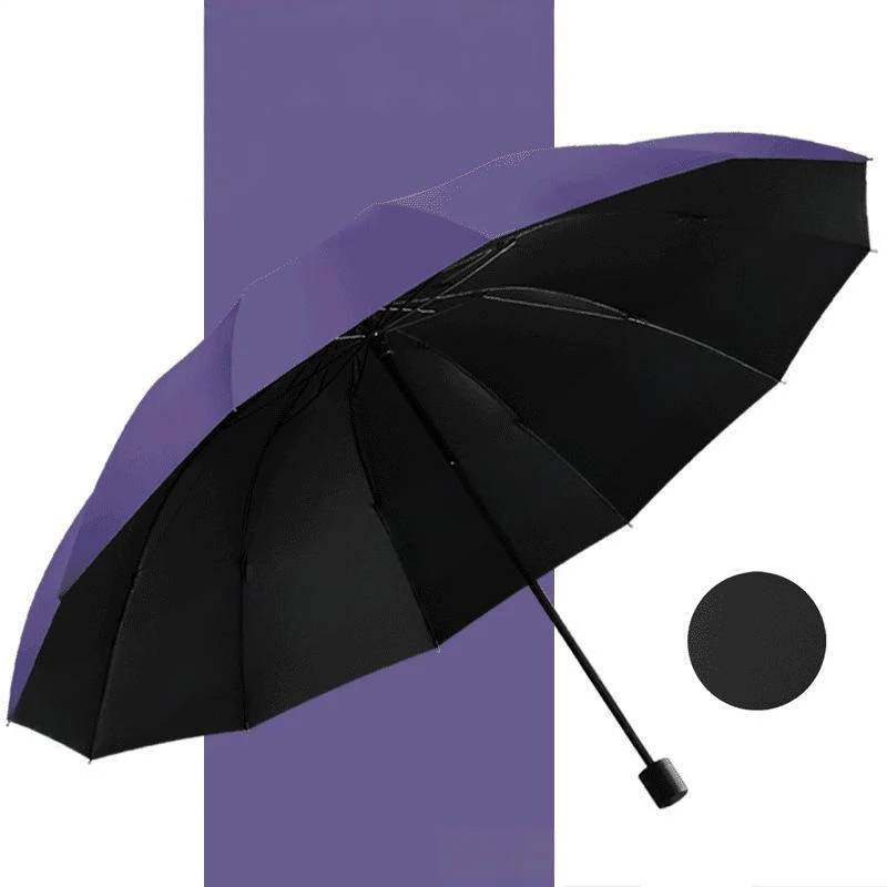 🌂55% Rabatt🔥Großer faltbarer Regenschirm mit 12 windfesten Speiche