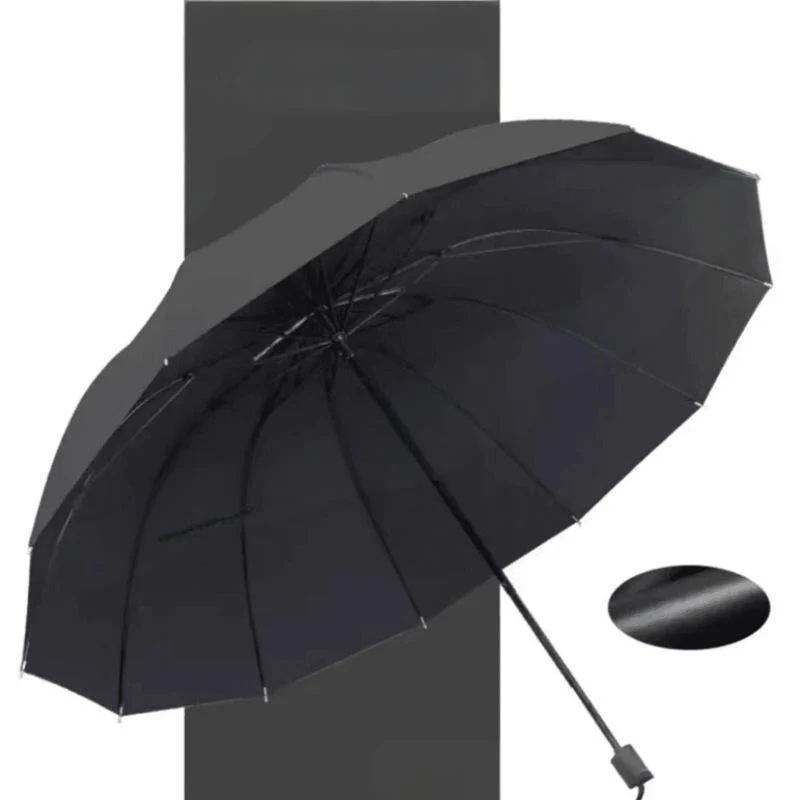 🌂55% Rabatt🔥Großer faltbarer Regenschirm mit 12 windfesten Speiche
