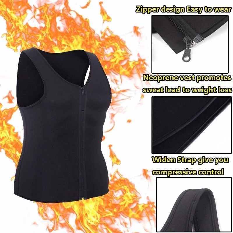 💪Herren-Trainings-Body-Shaper-Tanktop mit Reißverschluss🔥