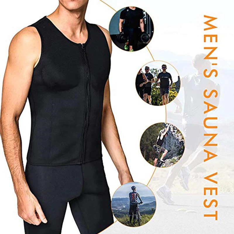 💪Herren-Trainings-Body-Shaper-Tanktop mit Reißverschluss🔥