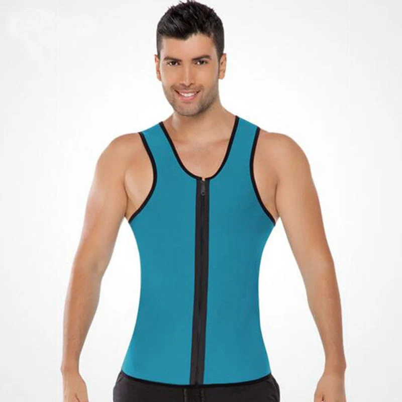 💪Herren-Trainings-Body-Shaper-Tanktop mit Reißverschluss🔥