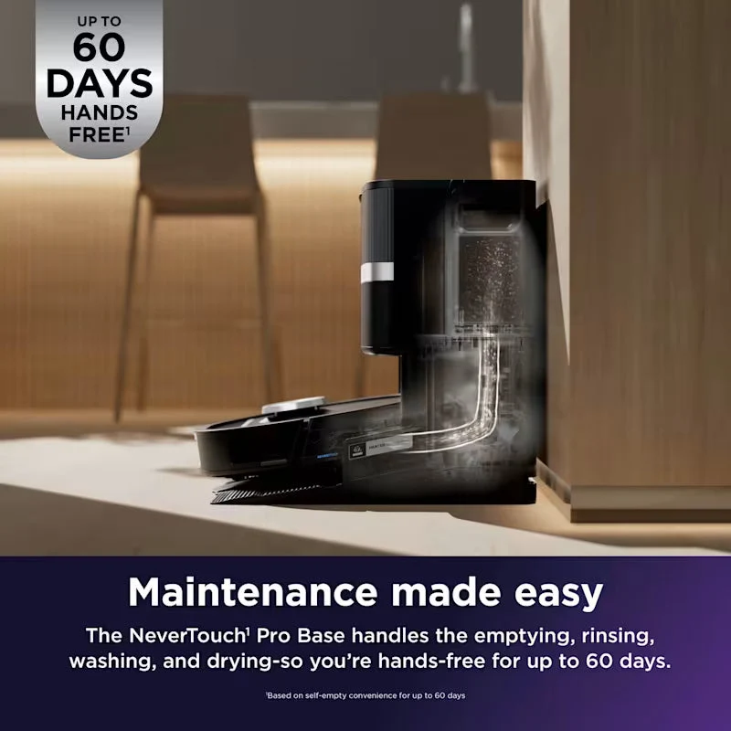 Shark PowerDetect UV Reveal 2-in-1 Vac & Mop Robot Vacuum - Schwarz | RV3000XEUK
