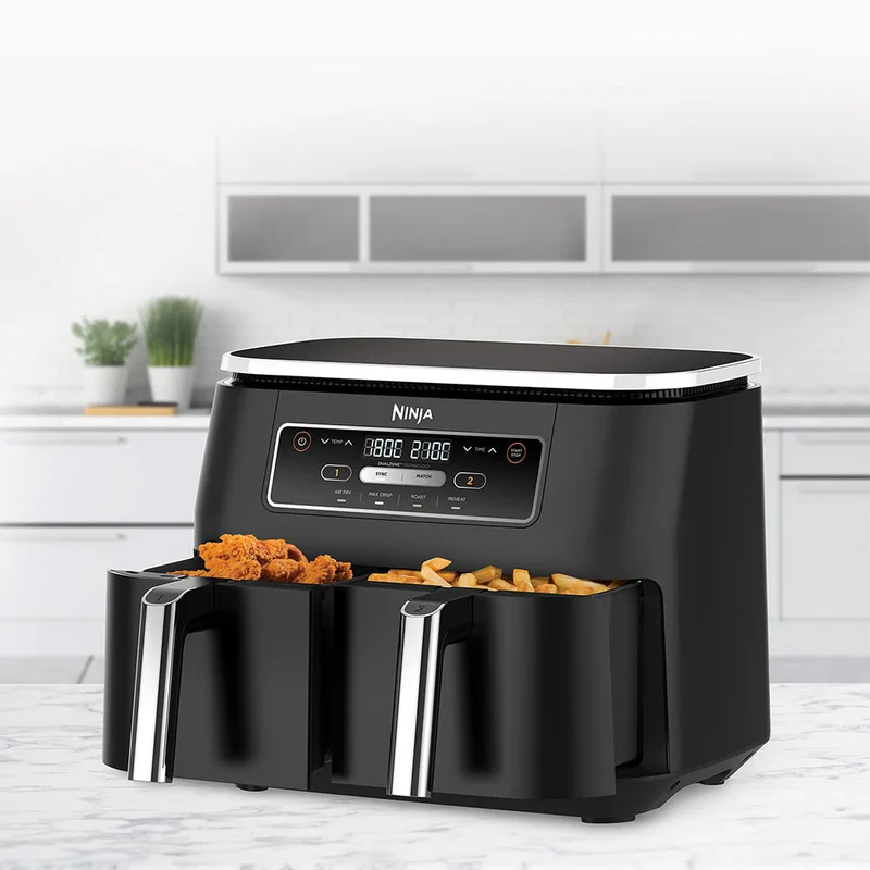 Ninja Foodi 4-in-1 Dual Zone 7.6L Heißluftfritteuse - Schwarz | AF200UK
