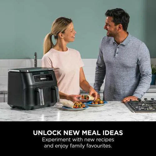 Ninja Foodi 4-in-1 Dual Zone 7.6L Heißluftfritteuse - Schwarz | AF200UK