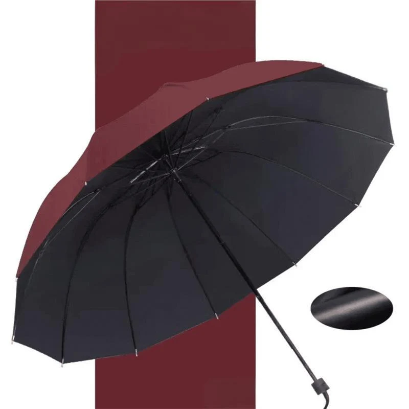 🌂55% Rabatt🔥Großer faltbarer Regenschirm mit 12 windfesten Speiche