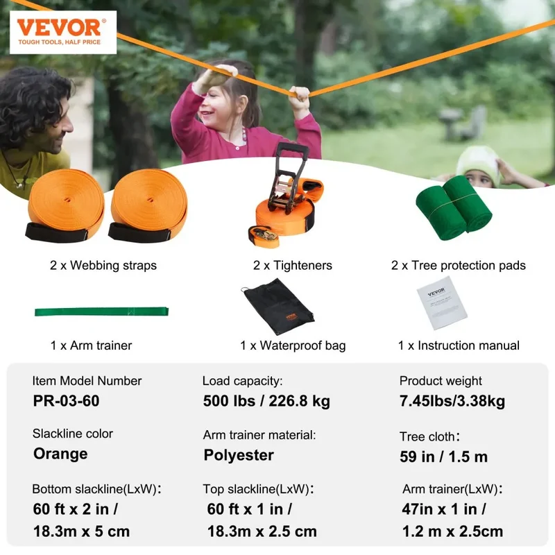 Slacklines Spielset Freizeit Outdoor Spielgeräte Set
