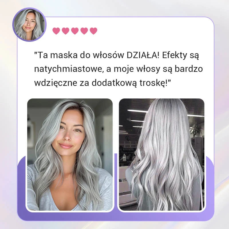✨Begrenzte Zeit: Kaufen Sie 3, erhalten Sie 2 gratis✨🧴💛 Keratin Lila Haarmaske & Lass die Haare im Wind wehen