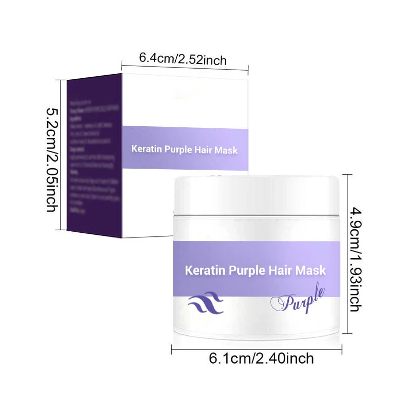 ✨Begrenzte Zeit: Kaufen Sie 3, erhalten Sie 2 gratis✨🧴💛 Keratin Lila Haarmaske & Lass die Haare im Wind wehen