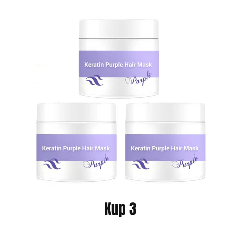 ✨Begrenzte Zeit: Kaufen Sie 3, erhalten Sie 2 gratis✨🧴💛 Keratin Lila Haarmaske & Lass die Haare im Wind wehen