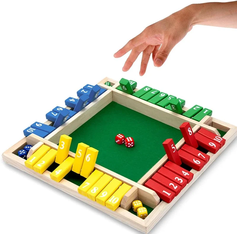 🔥Letzter Tag des Ausverkaufs 50 % Rabatt🔥🎲LUSTIGE FAMILIENSPIELE – Shut The Box Brettspiel