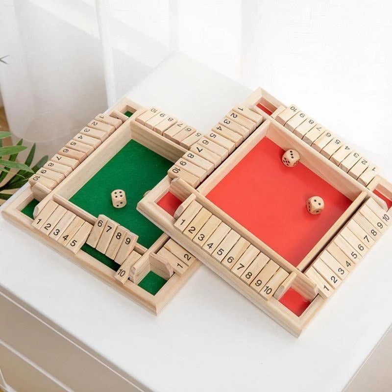 🔥Letzter Tag des Ausverkaufs 50 % Rabatt🔥🎲LUSTIGE FAMILIENSPIELE – Shut The Box Brettspiel