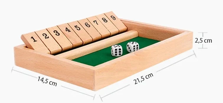 🔥Letzter Tag des Ausverkaufs 50 % Rabatt🔥🎲LUSTIGE FAMILIENSPIELE – Shut The Box Brettspiel