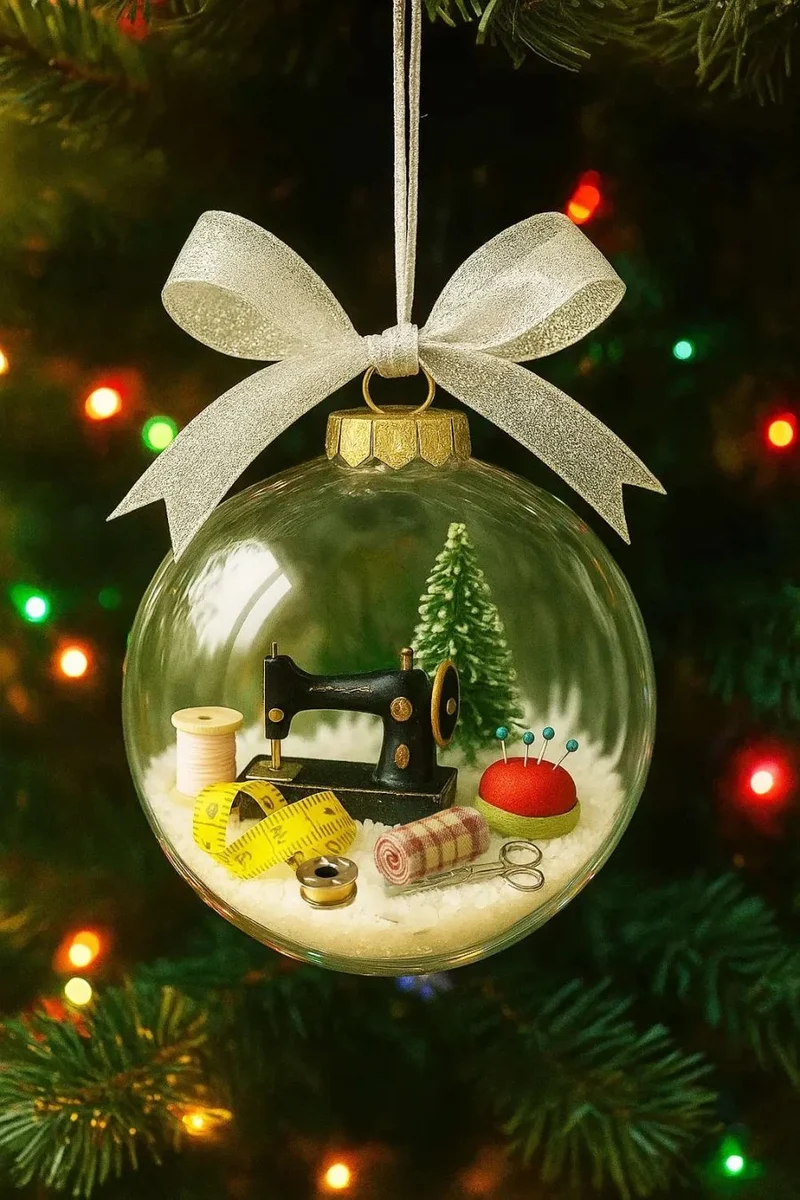 🎁🔥Letzter Tag des Ausverkaufs 50 % Rabatt🔥💥Weihnachts-Nähprojekt: Schneekugel-Ornament🎄