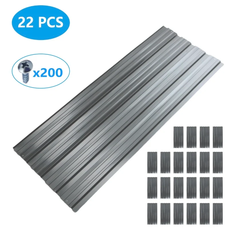 22x Profilblech Metall Dachblech Platten Stahlblech