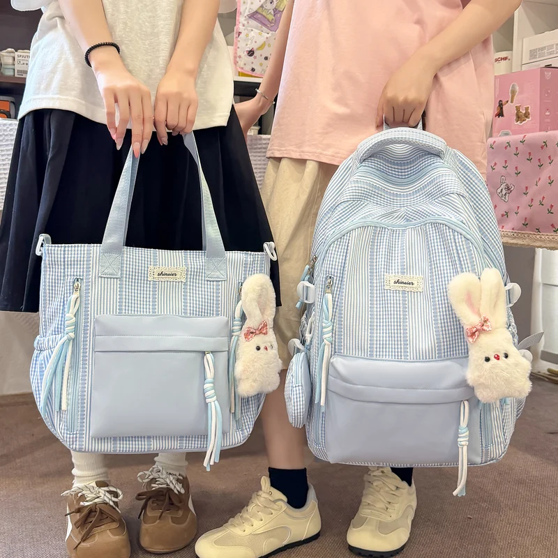 Multifunktionaler gestreifter Rucksack Karnz