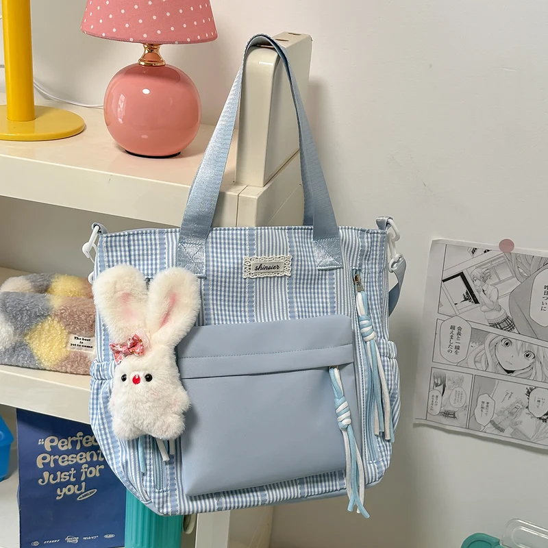 Multifunktionaler gestreifter Rucksack Karnz