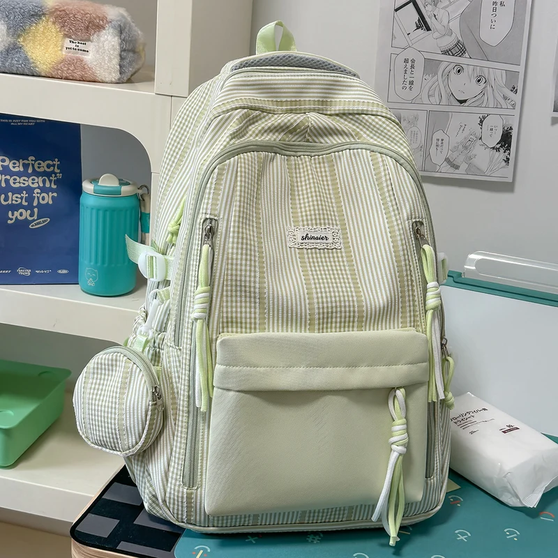 Multifunktionaler gestreifter Rucksack Karnz