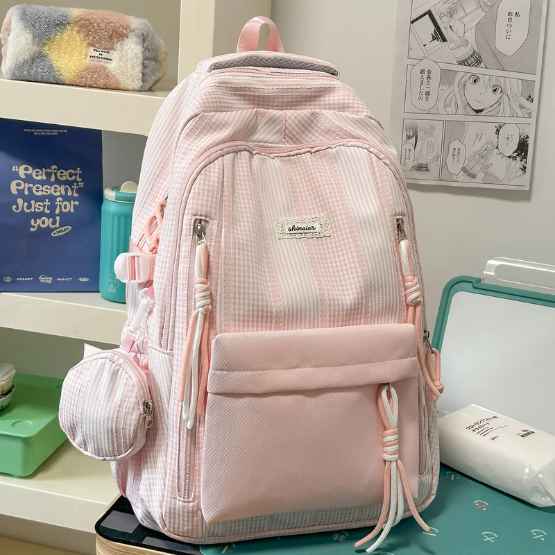 Multifunktionaler gestreifter Rucksack Karnz