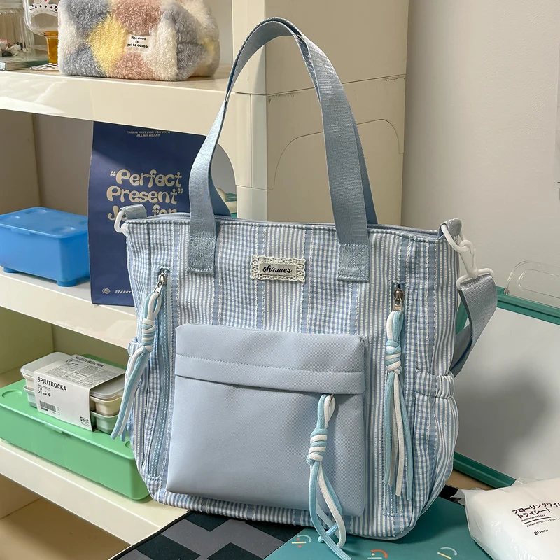 Multifunktionaler gestreifter Rucksack Karnz