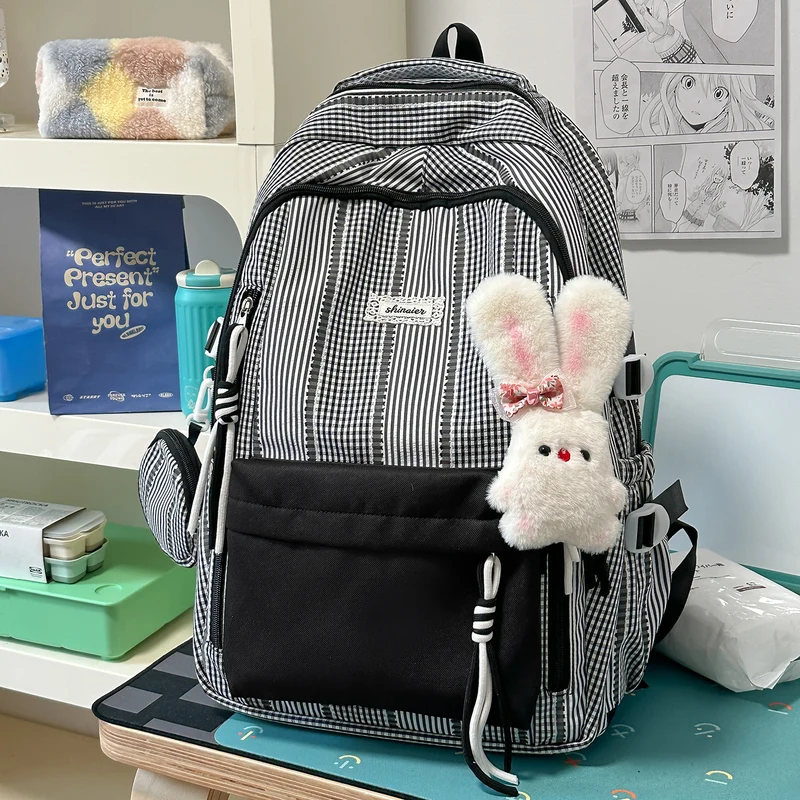 Multifunktionaler gestreifter Rucksack Karnz