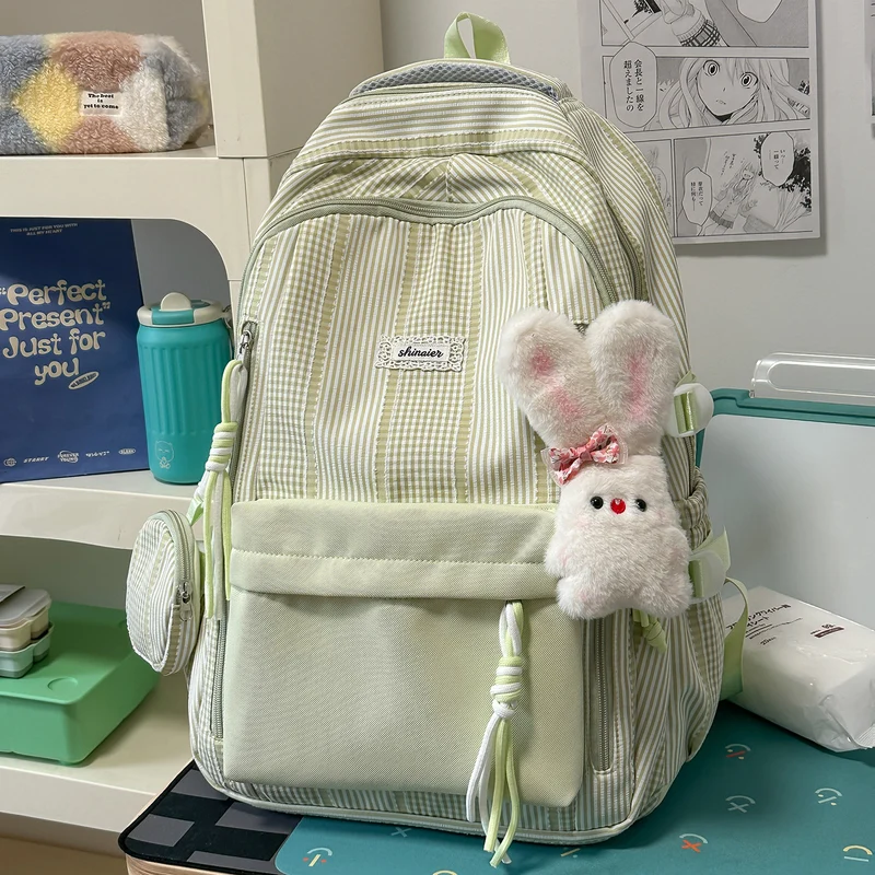 Multifunktionaler gestreifter Rucksack Karnz