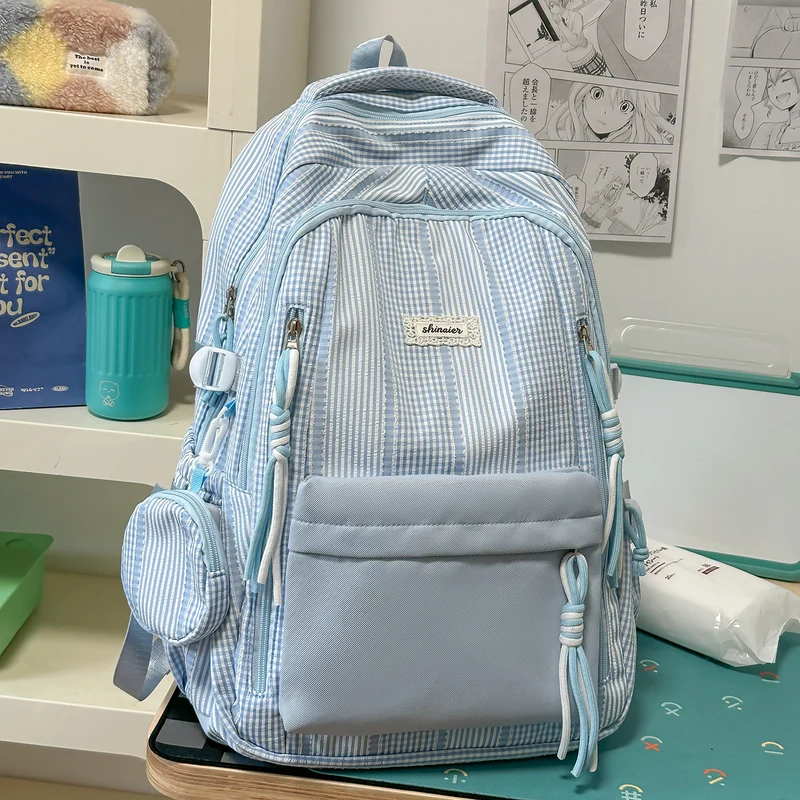 Multifunktionaler gestreifter Rucksack Karnz