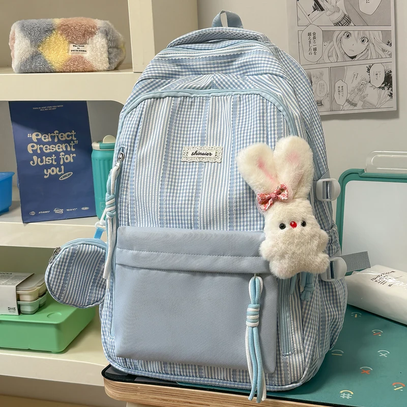 Multifunktionaler gestreifter Rucksack Karnz