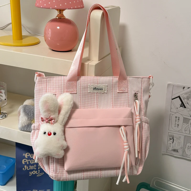 Multifunktionaler gestreifter Rucksack Karnz