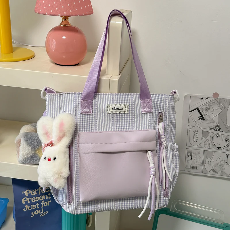 Multifunktionaler gestreifter Rucksack Karnz