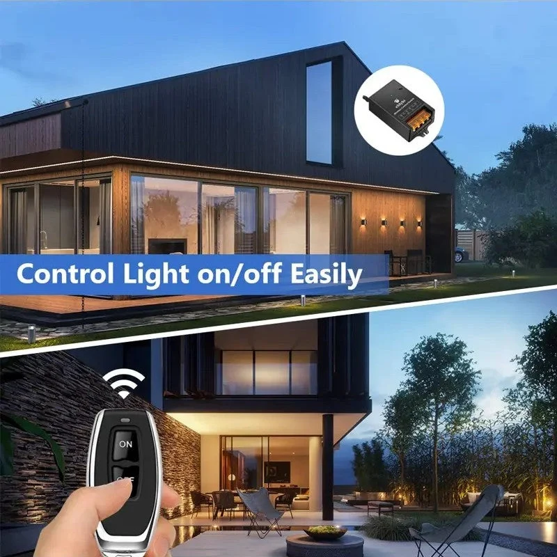 🔌 KAUFEN 2 ERHALTEN 3! ✨ Drahtloser Fernbedienungsschalter & Empfänger-Kit - Einfache Installation mit 100m Reichweite für Licht und Elektrogeräte 🏠💡