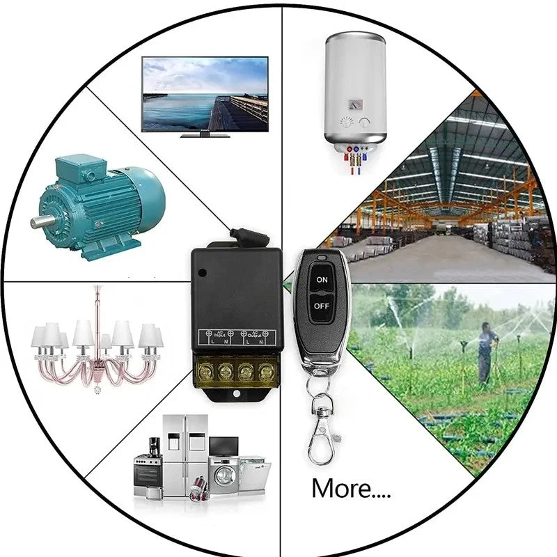 🔌 KAUFEN 2 ERHALTEN 3! ✨ Drahtloser Fernbedienungsschalter & Empfänger-Kit - Einfache Installation mit 100m Reichweite für Licht und Elektrogeräte 🏠💡