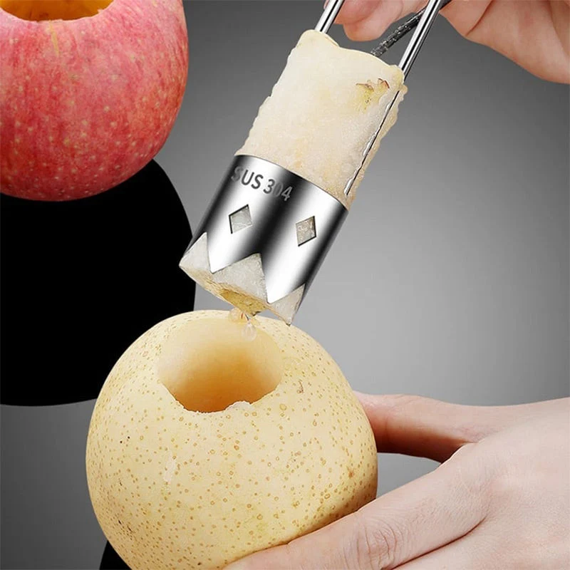 💥Heißer Verkauf 50 % Rabatt🍎Universal-Obstausstecher aus Edelstahl-Erleichtern Sie die Kernentfernung