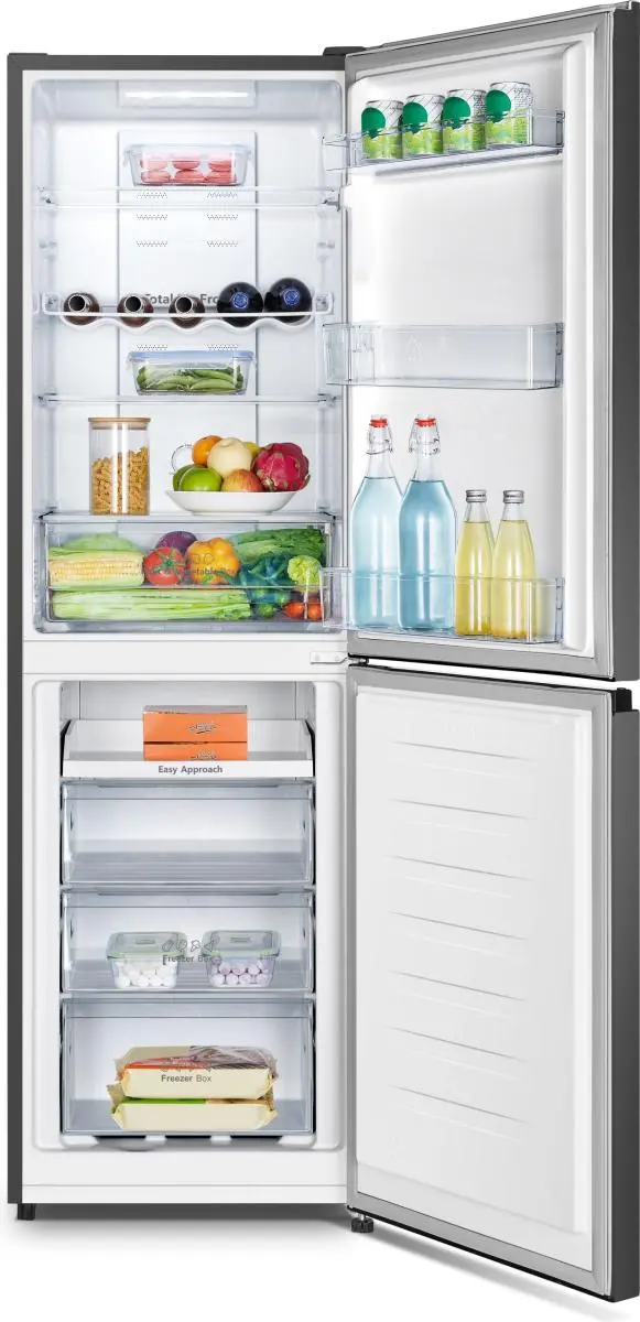 Hisense 256L Kühl-Gefrierkombination, freistehend – Schwarz | RB327N4BBE