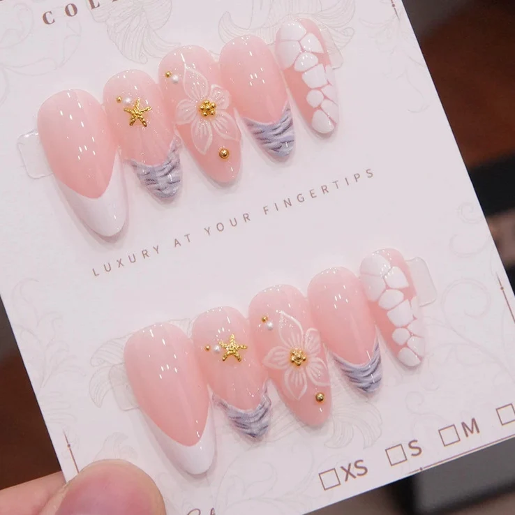 Künstlerisches Press-On-Nagelset