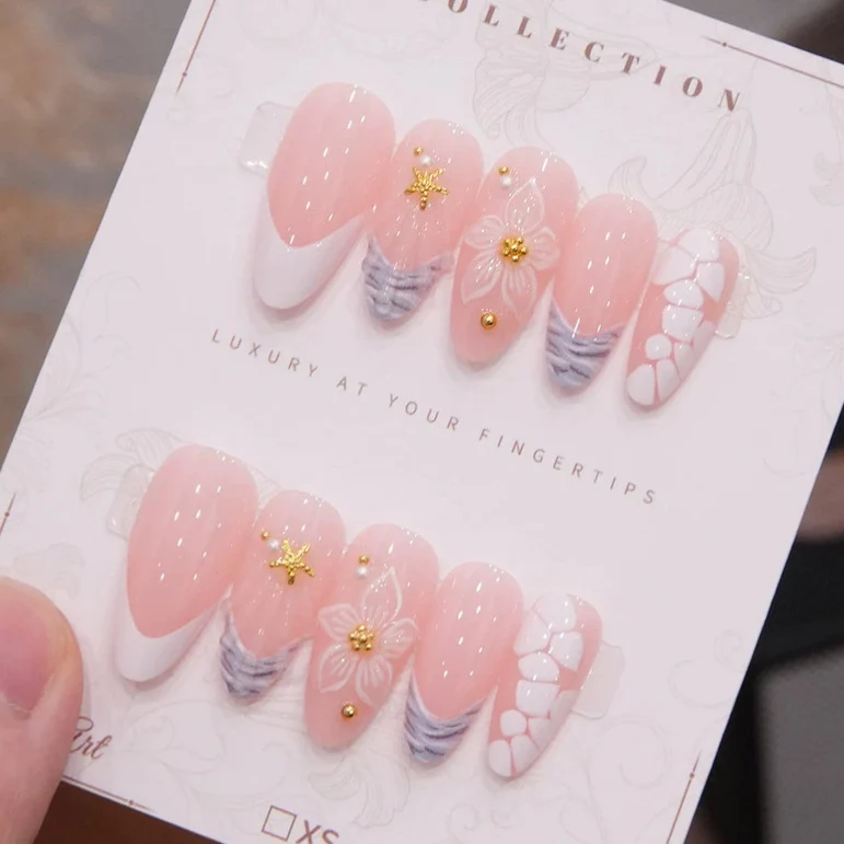 Künstlerisches Press-On-Nagelset