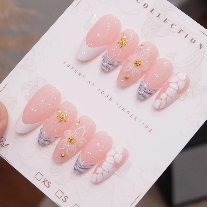 Künstlerisches Press-On-Nagelset