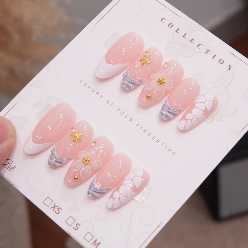 Künstlerisches Press-On-Nagelset