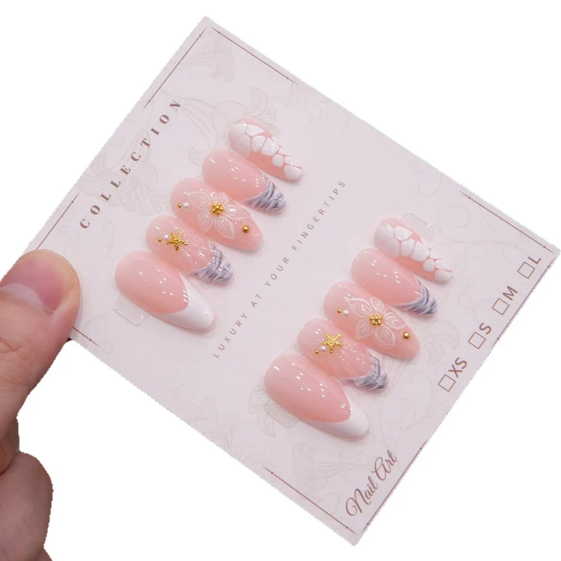 Künstlerisches Press-On-Nagelset