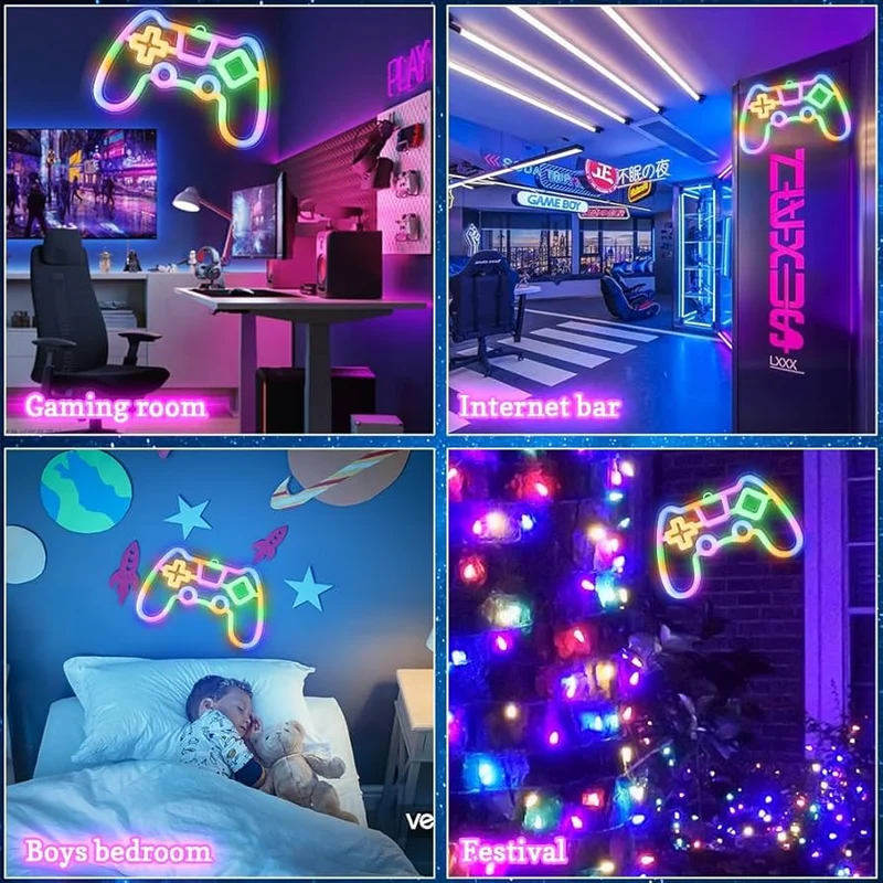 Gaming Neon Schild Wanddeko LED Schild Schlafzimmer