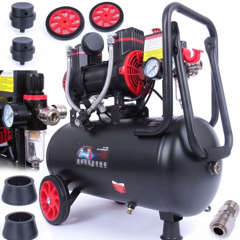 Industrieller Ölfreier 24L Kompressor Pumpen 230V Werkstatt